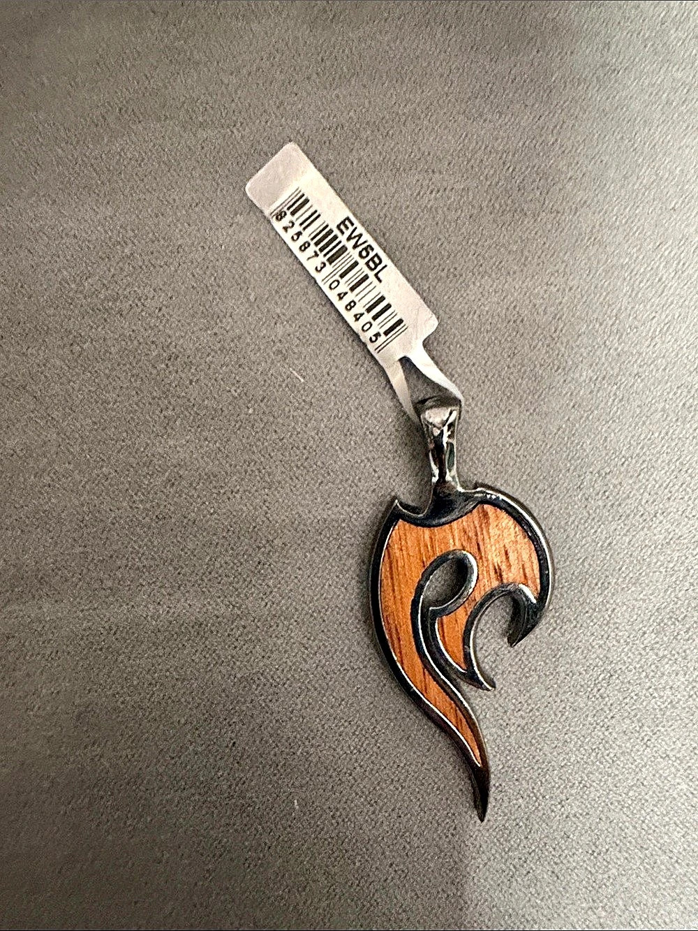 Bico Australia Wood-Tone Pendant Necklace NWT